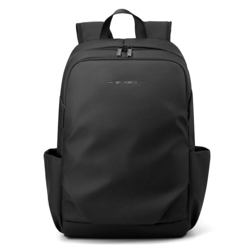 Men Large Capacity Computer Backpack Travel Outdoor Business Commute Shoulder Bag (Black)