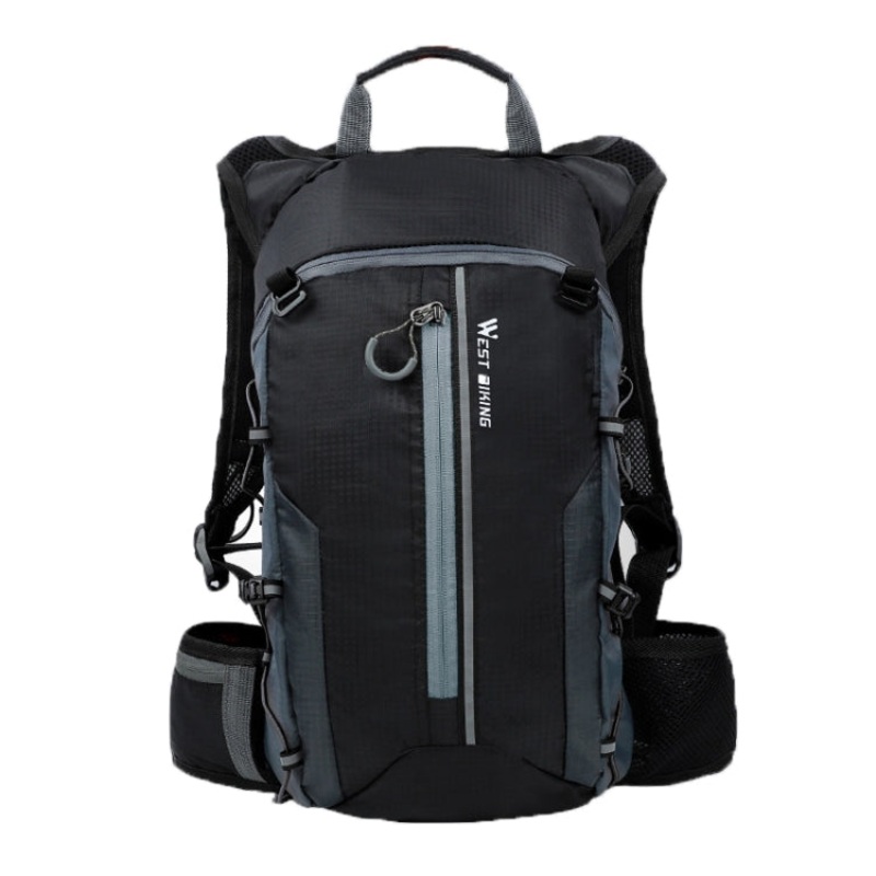Mountain Bike Riding Backpack Outdoor Lightweight Travel Bag (Black)