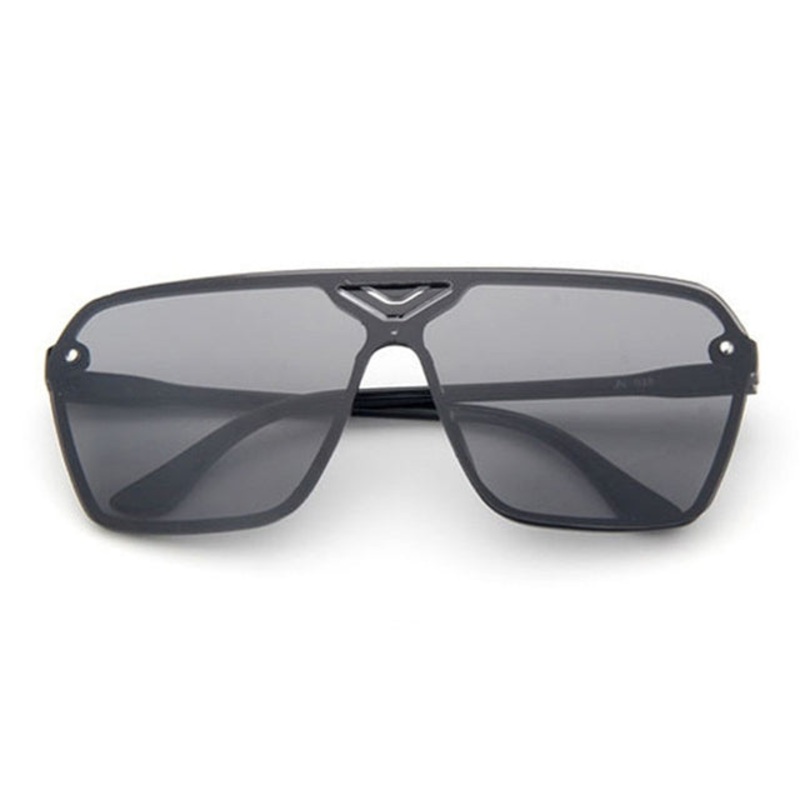 Retro Fashion Sunglasses Men and Women Coloured Lense Sun Glasses(Black+Gray)