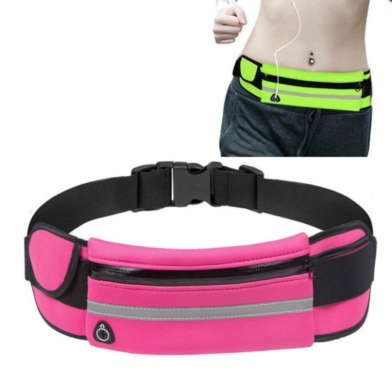 Kettle Pockets Outdoor Sports Mobile Phone Waist Bag (Rose Red)