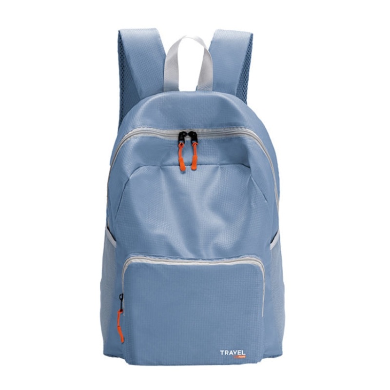 Lightweight Folding Backpack Student Schoolbag Large Capacity Outdoor Travel Camping Hiking Backpack Blue (Blue)