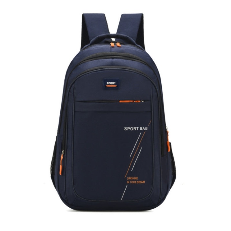 Sports Backpack Student Bag Outdoor Travel Computer Bag Blue (One Size)
