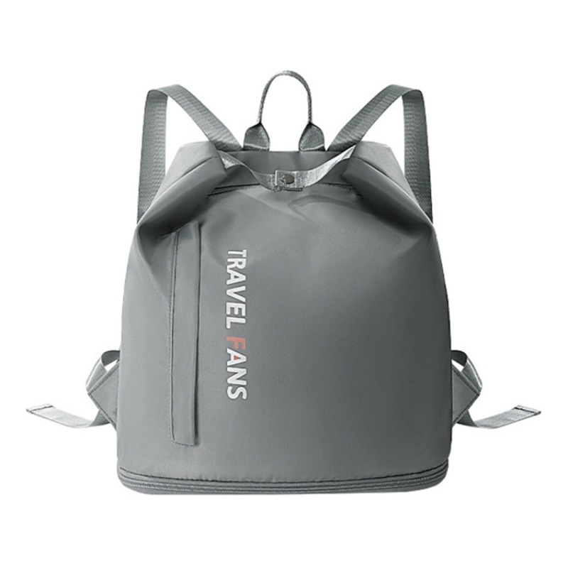 Waterproof Swimming Backpack Wet Dry Separate Gym Bag Business Trip Clothes Shoes Storage Bag (Grey)