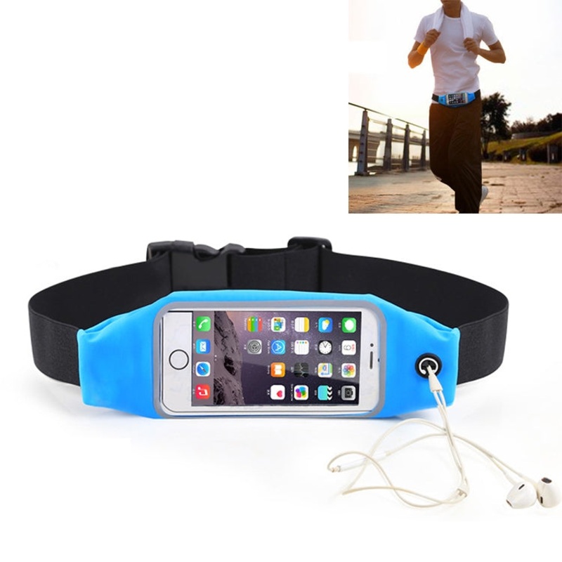 Waterproof Touch-screen Running Waist Bag for Outdoor Sports (Blue)