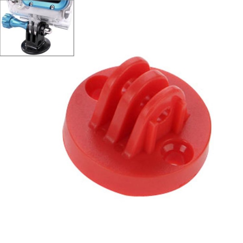 GP267 Camcorder Mount Adapter to Tripod Stand for GoPro HERO6/ 5 /5 Session /4 /3+ /3 /2 /1 (Red)