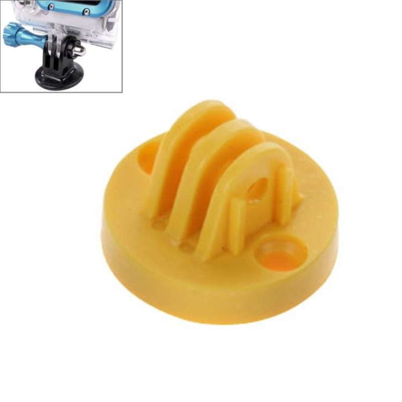GP267 Camcorder Mount Adapter to Tripod Stand for GoPro HERO6/ 5 /5 Session /4 /3+ /3 /2 /1 (Yellow)