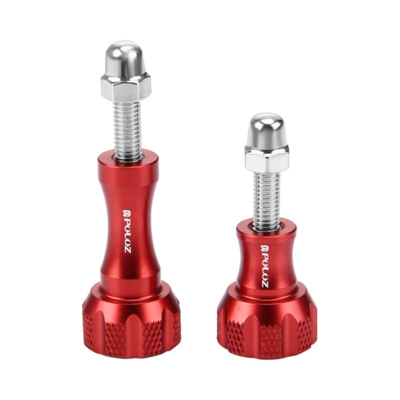 PULUZ CNC Aluminum Thumb Knob Stainless Bolt Nut Screw Set for GoPro Hero12 Black / Hero11 /10 /9 /8 /7 /6 /5, Insta360 Ace / Ace Pro, DJI Osmo Action 4 and Other Action Cameras (Blue)