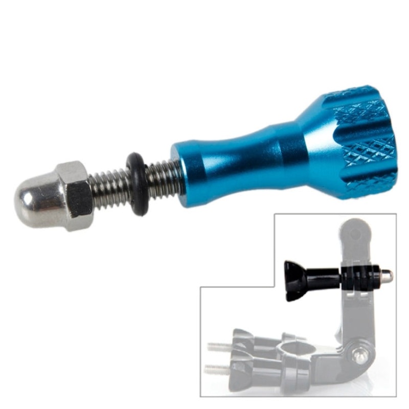 TMC Aluminum Thumb Knob Stainless Bolt ScrewGoPro, Insta360, DJI and Other Action Cameras, Length: 5.8cm (Blue)