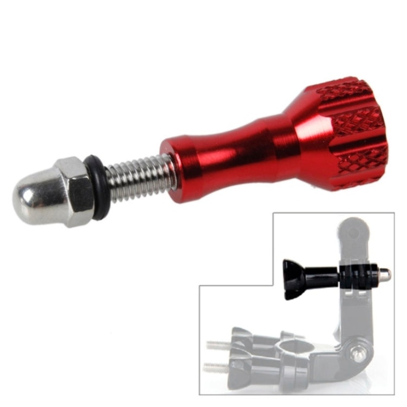 TMC Aluminum Thumb Knob Stainless Bolt ScrewGoPro, Insta360, DJI and Other Action Cameras, Length: 5.8cm (Red)