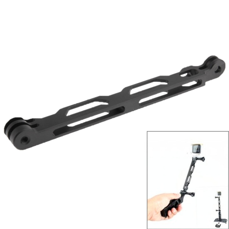 TMC CNC Aluminum Extender for GoPro Hero12 Black / Hero11 /10 /9 /8 /7 /6 /5, Insta360 Ace / Ace Pro, DJI Osmo Action 4 and Other Action Cameras, Length: 16cm (Black)