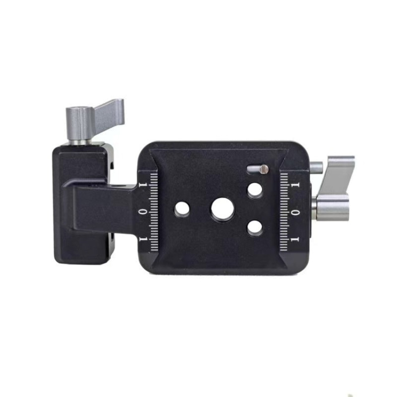 For DJI Ronin RS 3 Pro / RS 3 / RS 2 Vertical Shooting Plate Mount Stabilizer Accessories (Gray)
