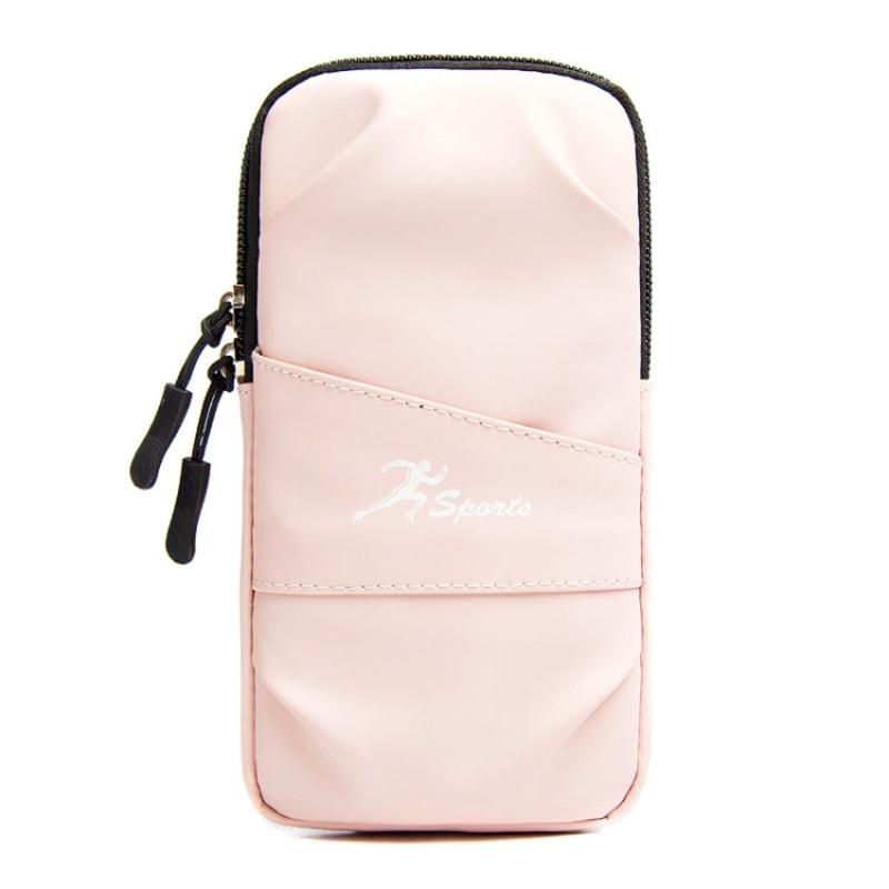 Running Mobile Phone Arm Bag Sports Yoga Fitness Mobile Phone Bag(B222 Light Pink)
