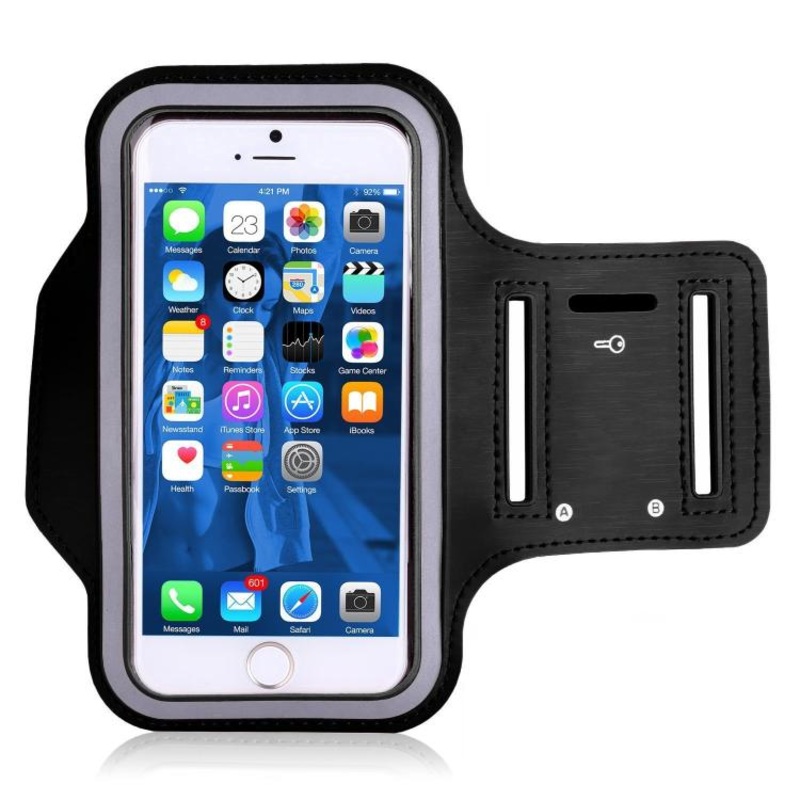 Sports Outdoor Arm Bag Fitness With Touch Screen Mobile Phone Arm Bag, Size: Large(Black)