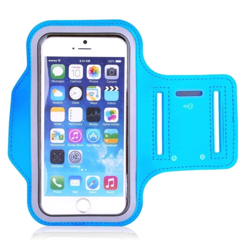 Sports Outdoor Arm Bag Fitness With Touch Screen Mobile Phone Arm Bag, Size: Large(Sky Blue)