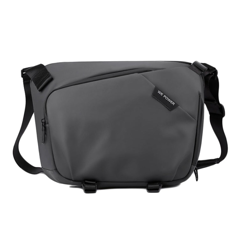 Waterproof Multifunctional Large Capacity Men Shoulder Bag Crossbody Bag (Grey)