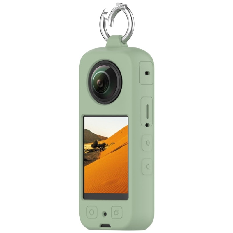 For Insta360 X3 Portable Silicone Protective Case (Ice Green)