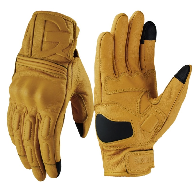 GHOST RACING Motorcycle Riding Anti-fall Warm Breathable Full-finger Gloves, Size: L(Without Hole)