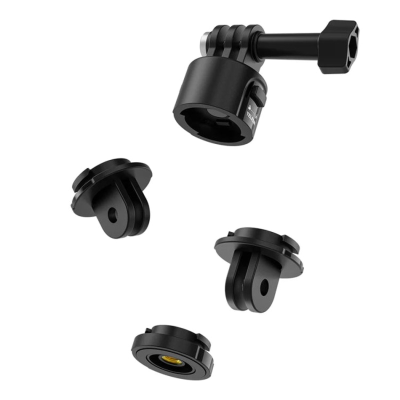 TELESIN CQM-001 Universal Magnetic Quick Release Adapter Kit For Sports Cameras (Black)