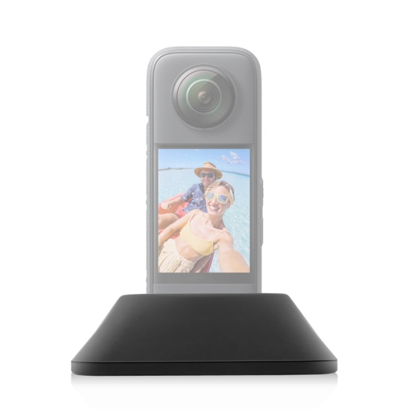 For Insta360 X3 PULUZ Silicone Base Desktop Stand (Black)