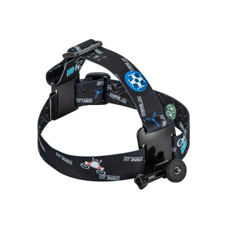 STARTRC Adjustable Head Strap Vlog FPV POV Mount Belt for GoPro, Insta360, DJI Osmo Action and Other Action Cameras (Black)