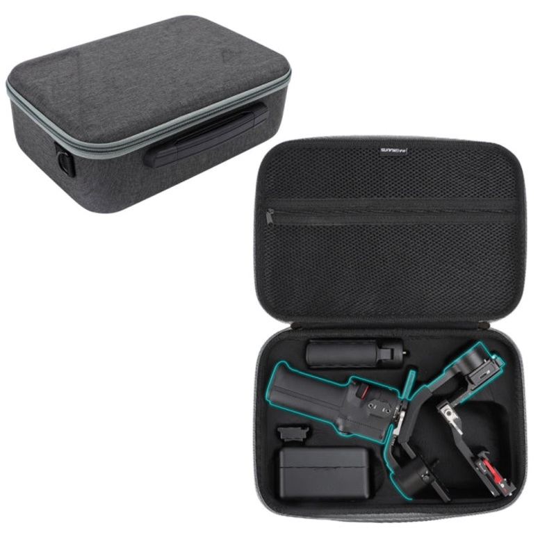 For DJI RS 3 Mini Sunnylife RO-B555 Storage Bag Handheld Stabilizer Suitcase Protective Bag (Black)