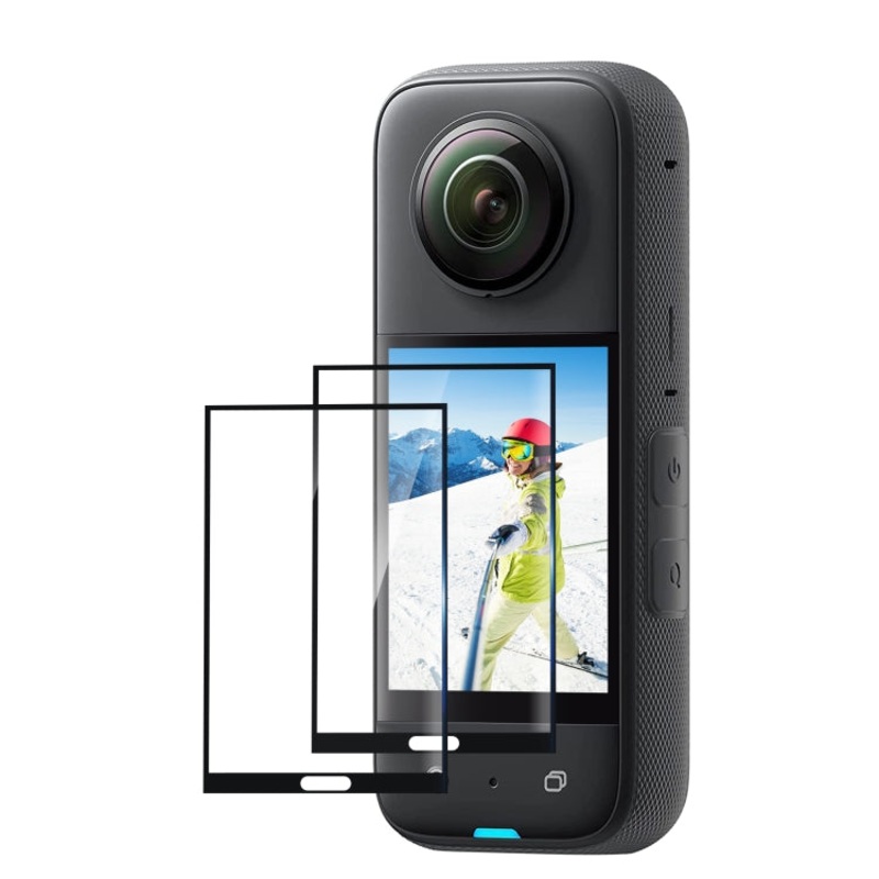 For Insta360 X3 PULUZ 2pcs Curved HD Screen Film (Transparent)