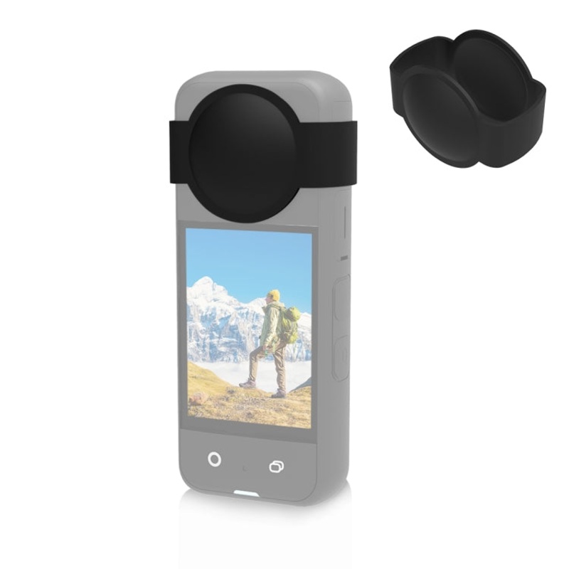 For Insta360 X3 PULUZ Silicone Lens Body Lens Guard Protective Cover (Black)