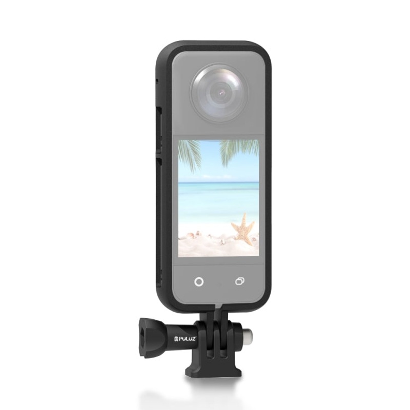For Insta360 X3 PULUZ ABS Protective Frame with Adapter Mount & Screw (Black)