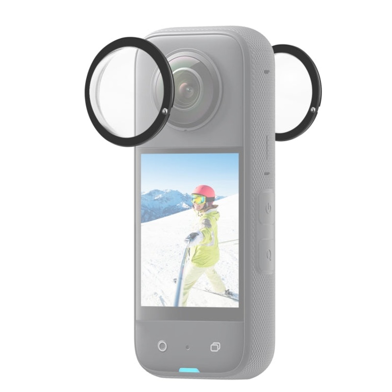 For Insta360 X3 PULUZ Lens Guard PC Protective Cover (Black)
