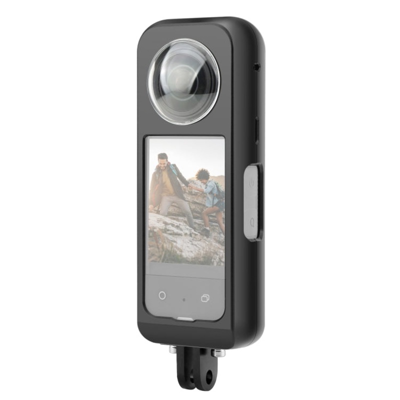 For Insta360 X3 PULUZ Metal Protective Cage Rig Housing Frame with Lens Protector (Black)