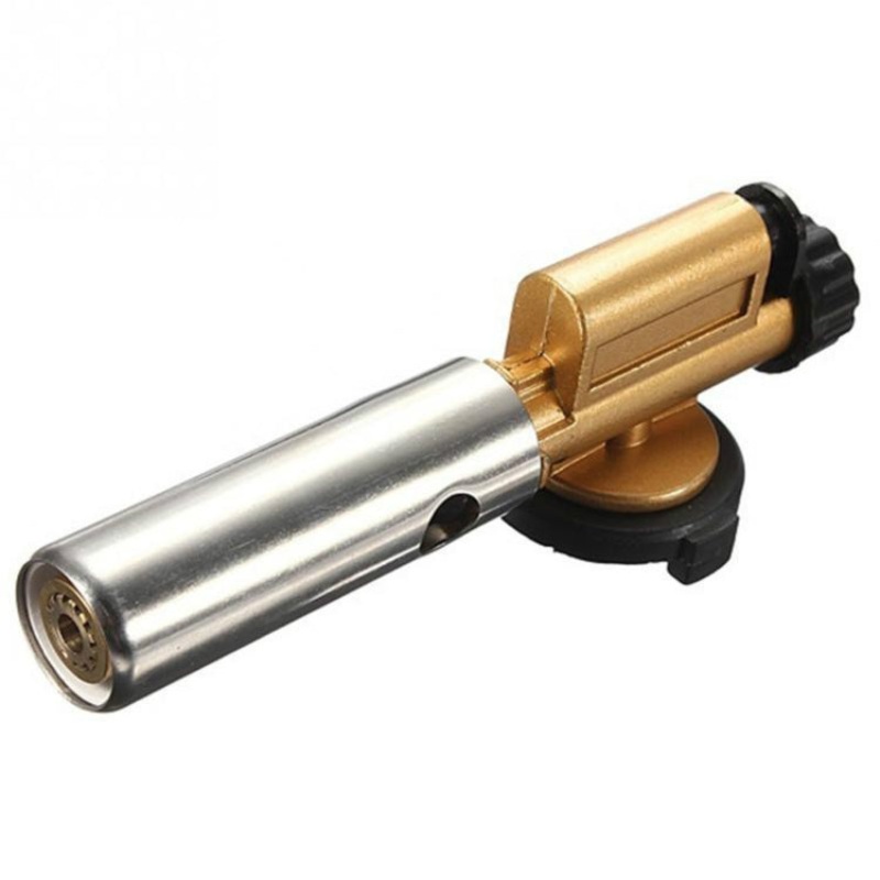 Butane Gas Electronic Ignition Gun for Outdoor Camping Picnic BBQ Welding (Black)