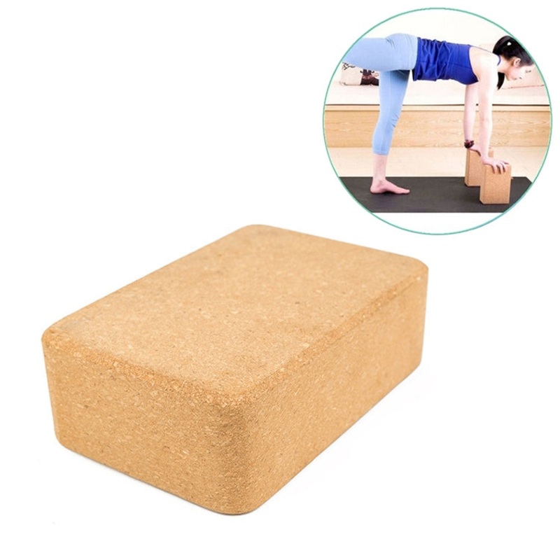 High-Density Environmental Protection Fitness-Assisted Yoga Cork Bricks (One Size)