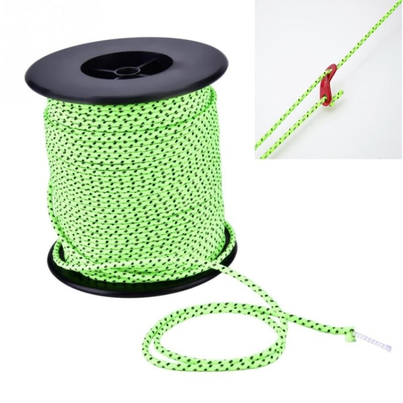 Reflective Windproof Tent Rope 2.5mm Diameter, 50m Length