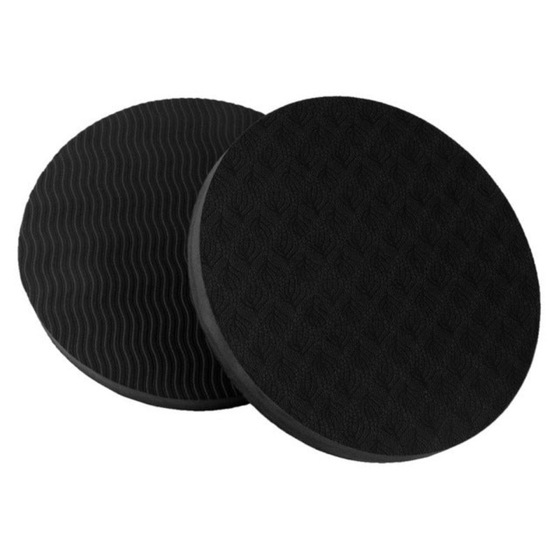 E90 Round Yoga Support Cushion Balance Protection Cushion Diameter 17.5cm Black