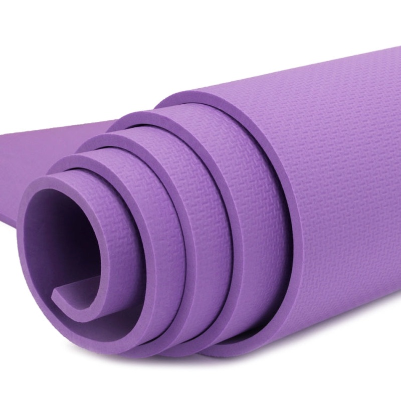 EVA Yoga Mat 6mm Thick Non-slip Fitness Pad for Yoga Exercise Pilates (One Size)