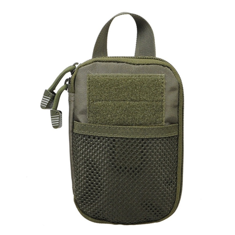Green Outdoor Waist Fanny Pack Mobile Phone Key Mini Tools Waterproof Sport Pouch (1000D Nylon)
