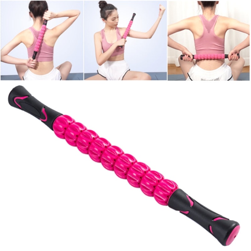 Muscle Soreness Relief Body Massage Roller Stick (Pink)