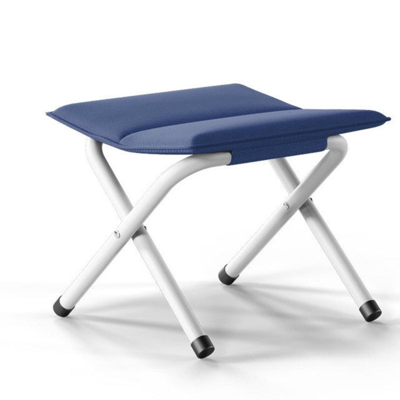 Portable Folding Stool for Camping Climbing Fishing (Navy Blue)