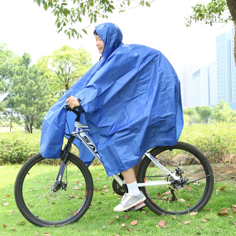 Multifunctional Outdoor Camp Riding Raincoat Picnic Blanket 217x143 cm Blue