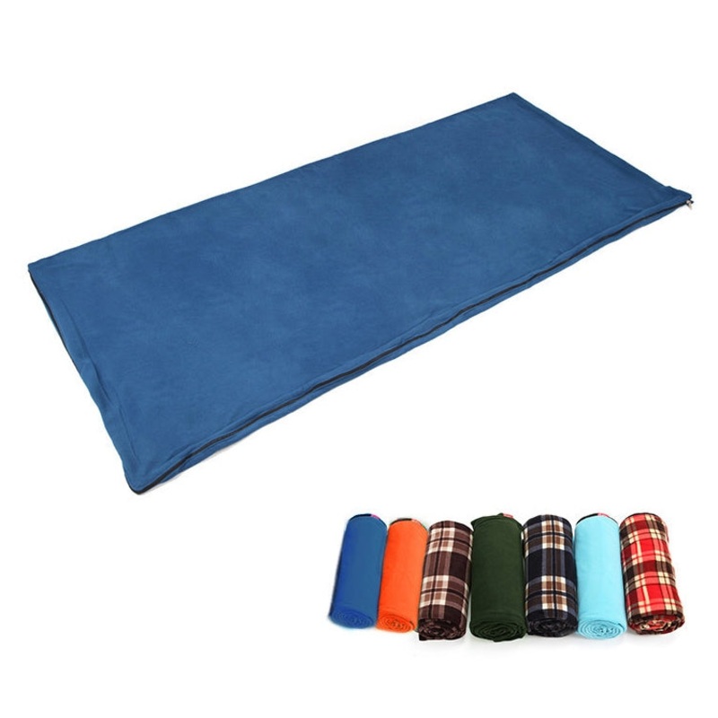 Outdoor Camping Fleece Sleeping Bag for Adult (Random Color), Size: 180x75cm - Ideal for Camping Outdoor Activities