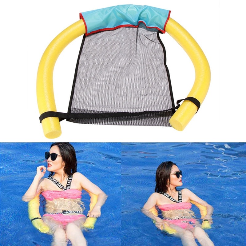 Pool Floating Chair Swimming Pools Seats Floating Bed Chair Noodle Chairs(L  Yellow)
