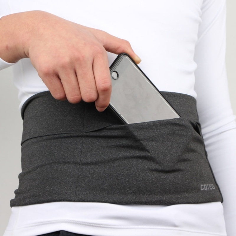 Large-Capacity Stretch Tablet Pockets Travel Anti-Theft Phone Bag (Grey) - Size: S