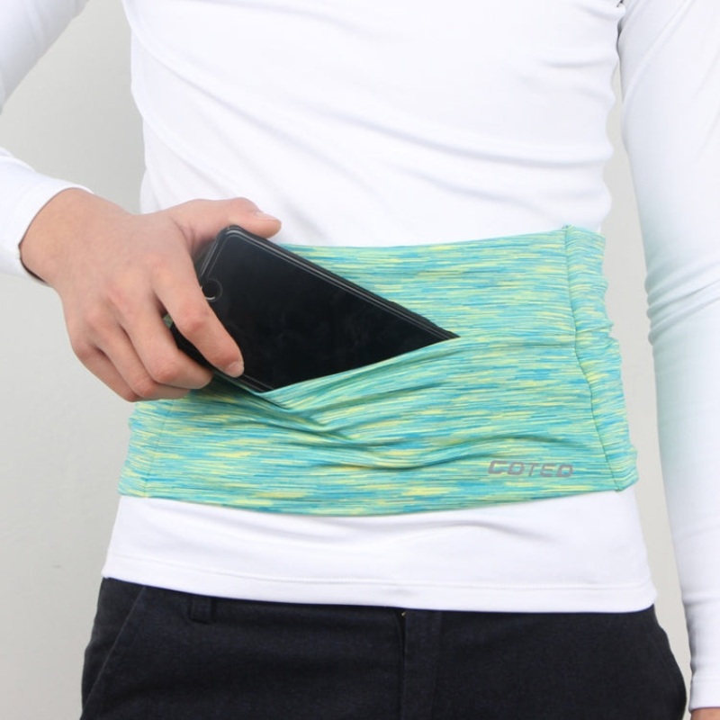 Large-capacity Stretch Tablet Travel Anti-theft Phone Bag (Green) - Size xS
