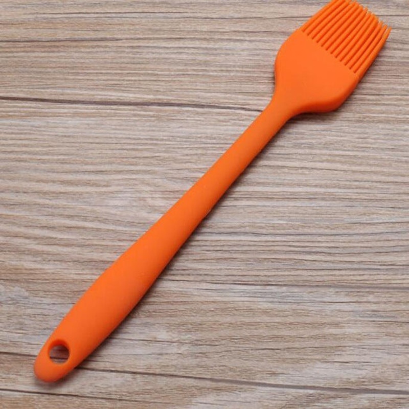 Silicone Brush Baking BBQ Oil Brushes Barbeque Tools for Kitchen tool (orange)