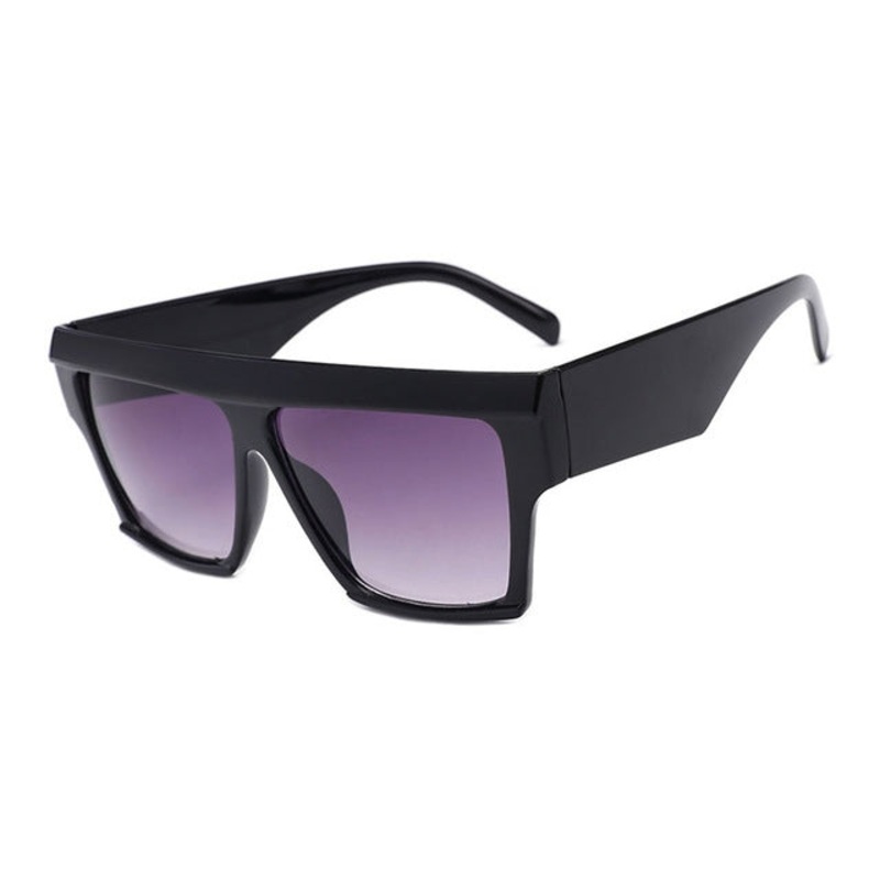 Women Oversized Square Frame Sunglasses Gradient Shades Sun Glasses(C4)