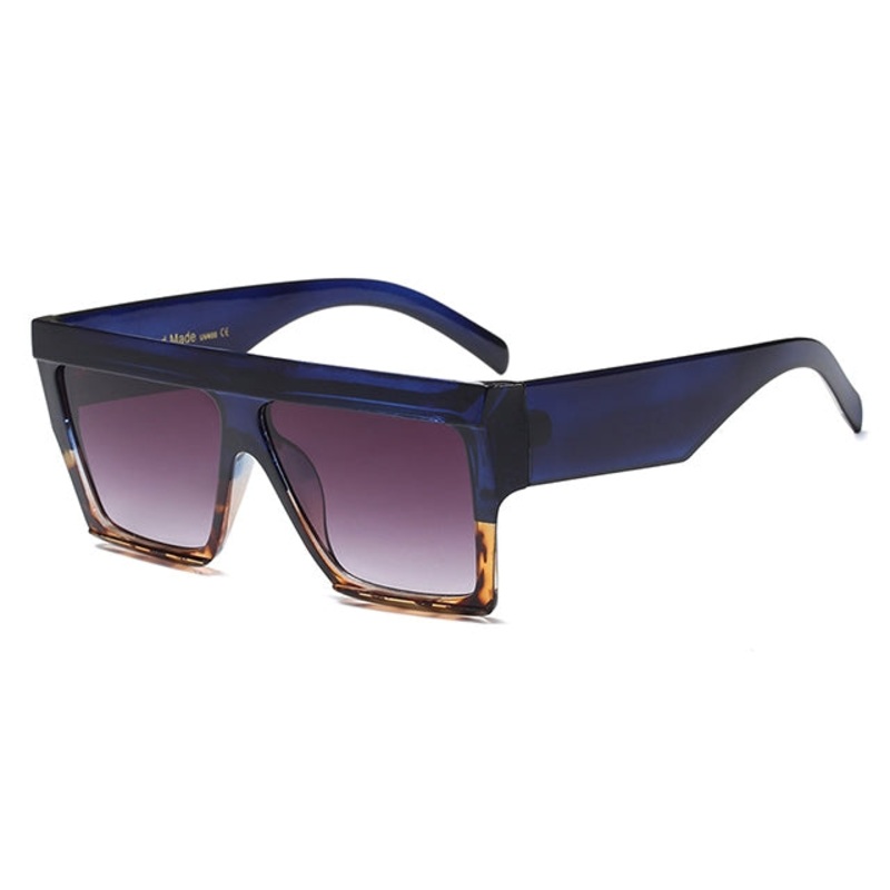 Women Oversized Square Frame Sunglasses Gradient Shades Sun Glasses(C6)
