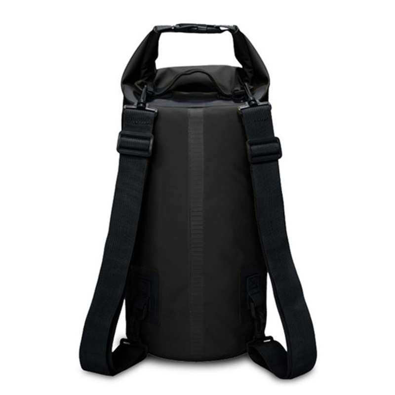 10L Outdoor Waterproof Dry Dual Shoulder Strap Bag Dry Sack (Black)