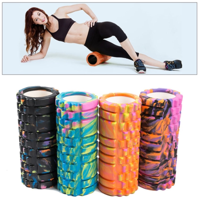 High Density Yoga Pilates Fitness Foam Roller (Random Color Delivery)