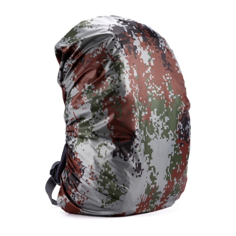 Waterproof Dustproof Portable Ultralight Outdoor Tools Hiking Protective Backpack Rain Cover 80L (Digital Camouflage)