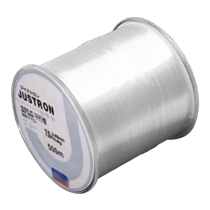5.0# 0.37mm 13.5kg Tension 500m Extra Strong Imported Raw Silk Nylon Fishing Line (Transparent)